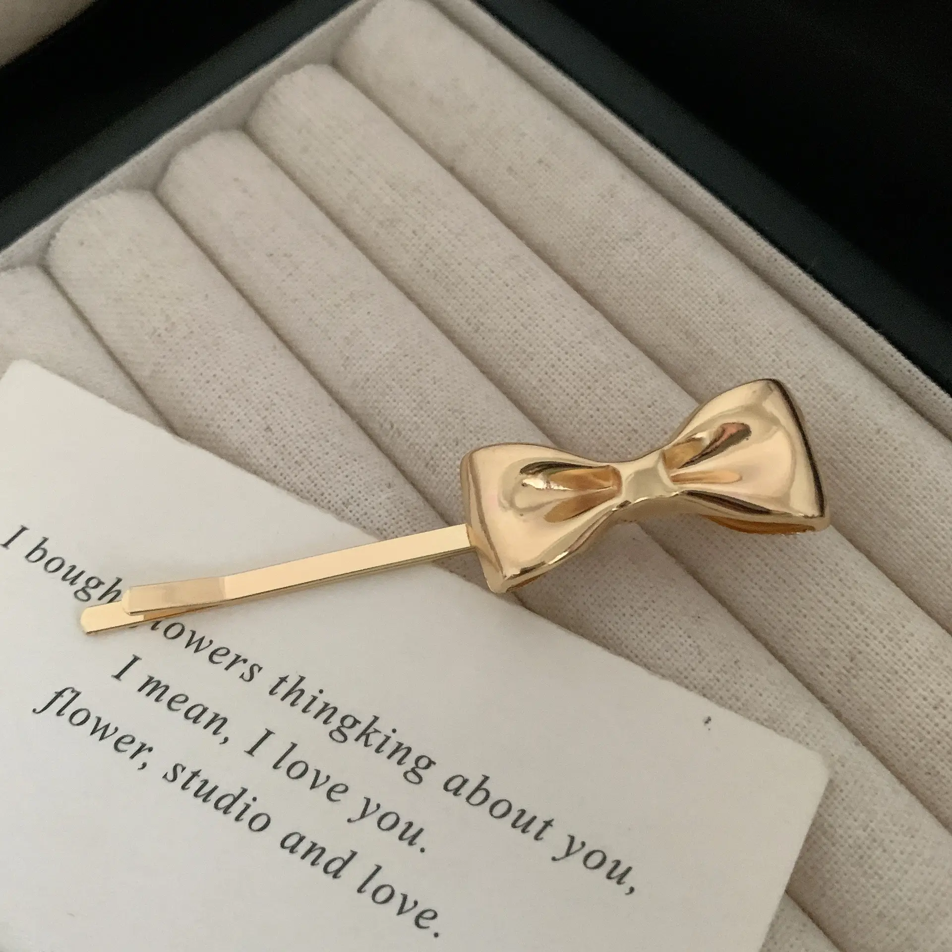 Golden Bow Hairpin for Women's Hair Clip 2024 - Image 2
