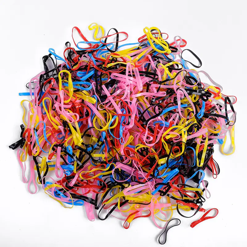 Colorful Rubber Hair Ties for Women