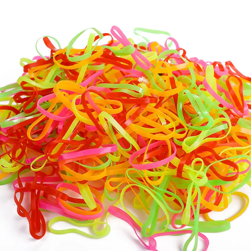 Colorful Rubber Hair Ties for Women