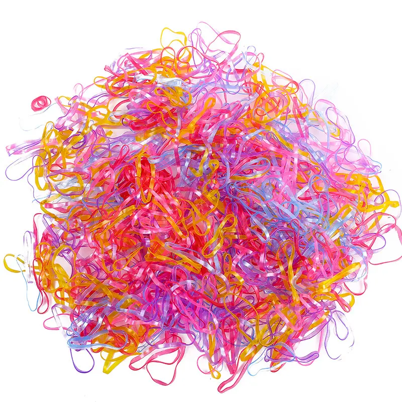 Colorful Rubber Hair Ties for Women