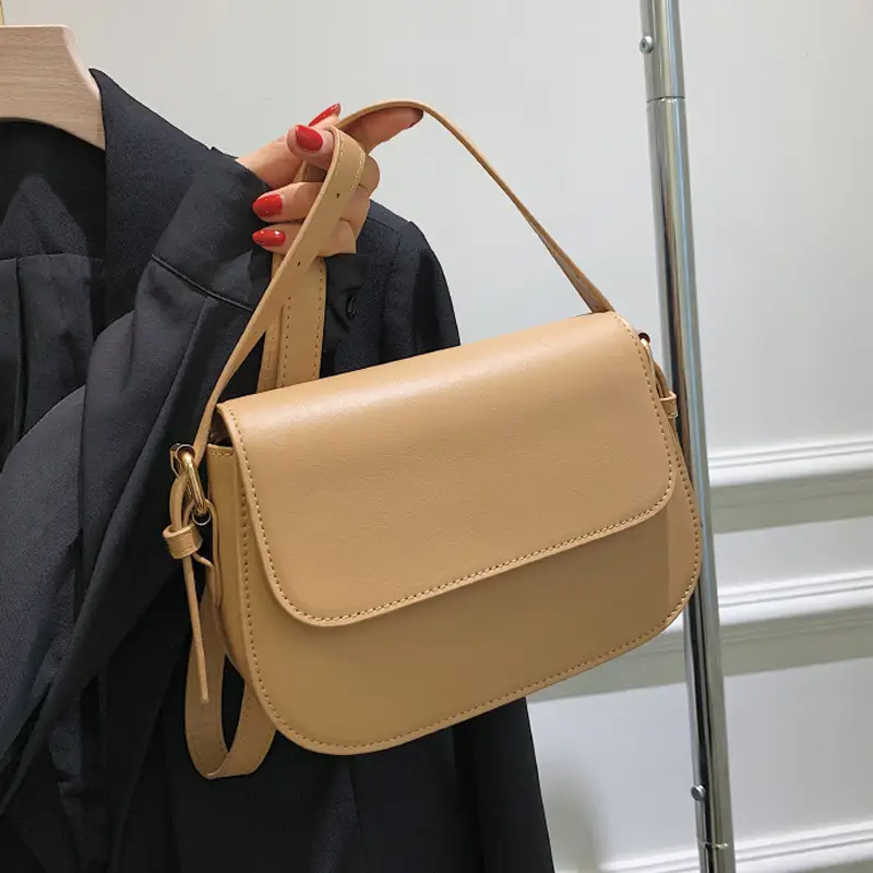 Vintage Niche Tofu Bag Small Women's All-Match Explosions Brown - Image 8