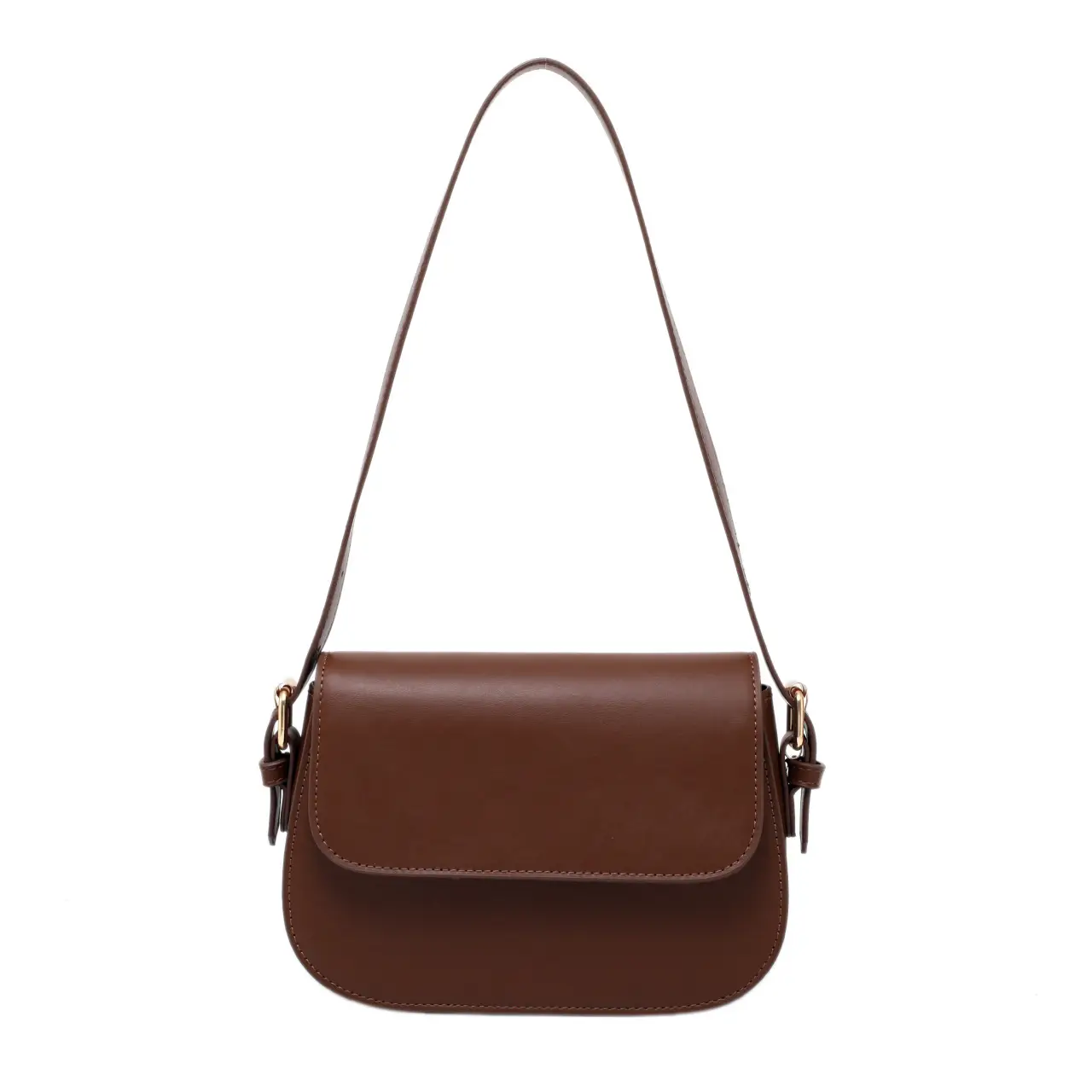 Vintage Niche Tofu Bag Small Women's All-Match Explosions Brown - Image 9
