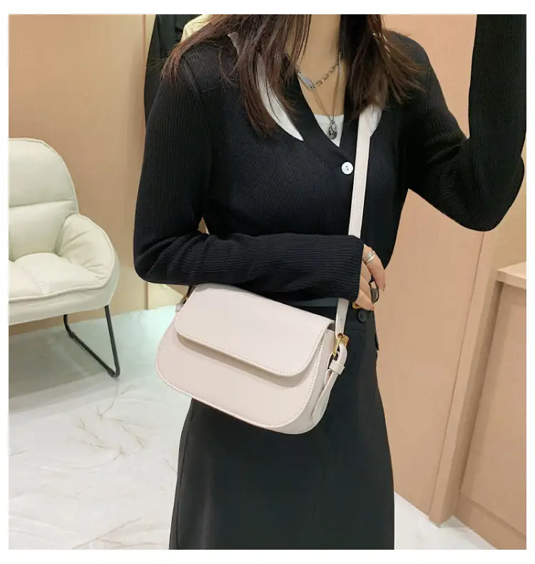 Vintage Niche Tofu Bag Small Women's All-Match Explosions Brown — feature 17