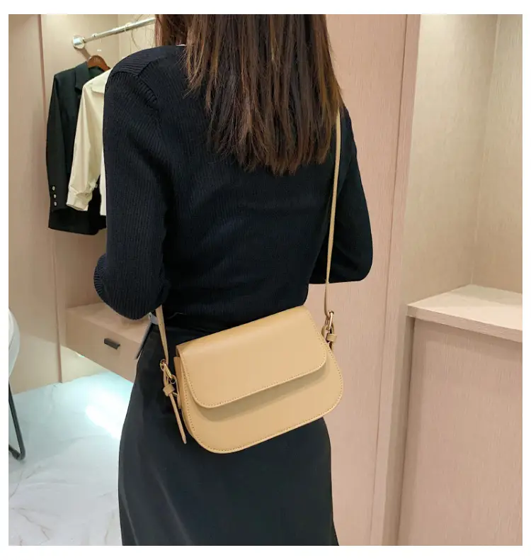 Vintage Niche Tofu Bag Small Women's All-Match Explosions Brown — feature 19
