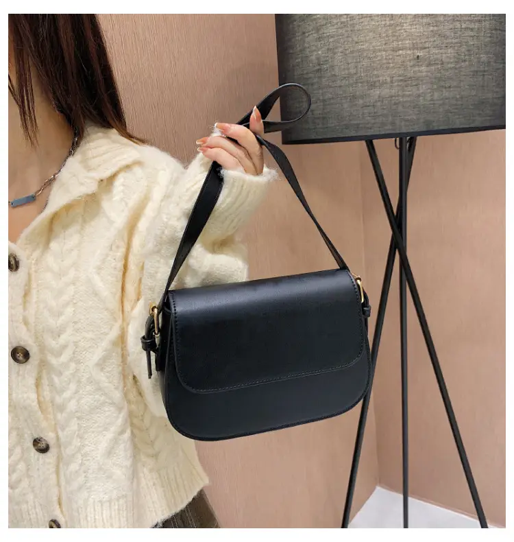 Vintage Niche Tofu Bag Small Women's All-Match Explosions Brown — feature 22