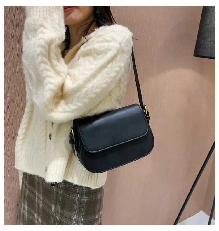Vintage Niche Tofu Bag Small Women's All-Match Explosions Brown — feature 23