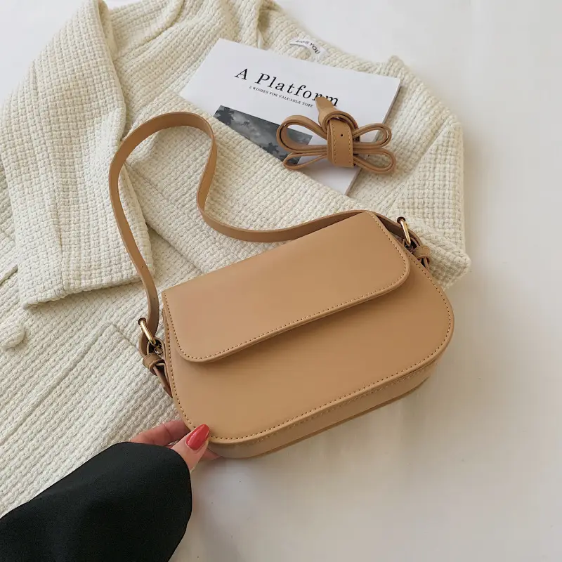 Vintage Niche Tofu Bag Small Women's All-Match Explosions Brown - Image 3