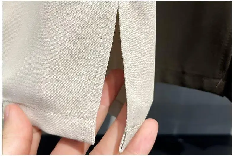 Men Korean Style Straight Pants Grey Spring Summer Casual — feature 19