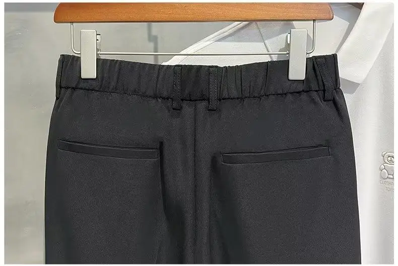 Men Korean Style Straight Pants Grey Spring Summer Casual — feature 20