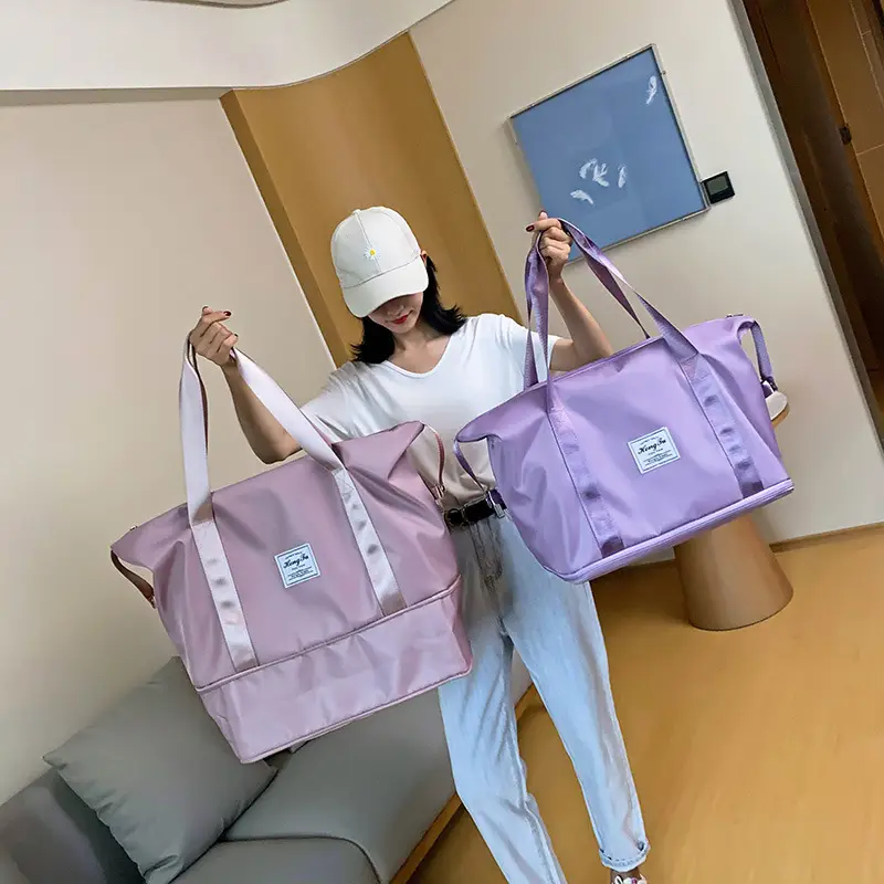 Red Travel Bag Large Capacity Women's Sports Bag
