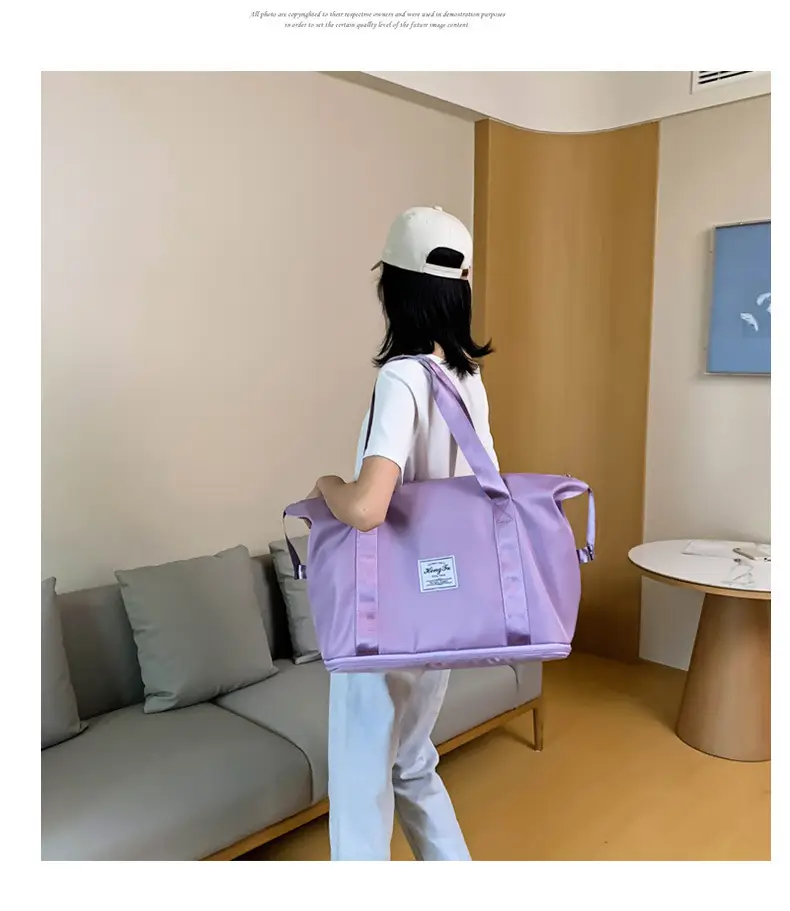 Red Travel Bag Large Capacity Women's Sports Bag — feature 20