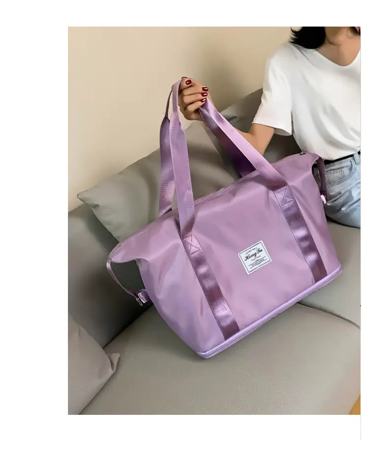 Red Travel Bag Large Capacity Women's Sports Bag — feature 30