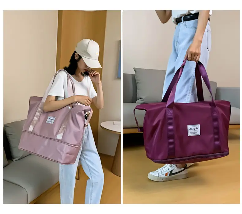 Red Travel Bag Large Capacity Women's Sports Bag — feature 31