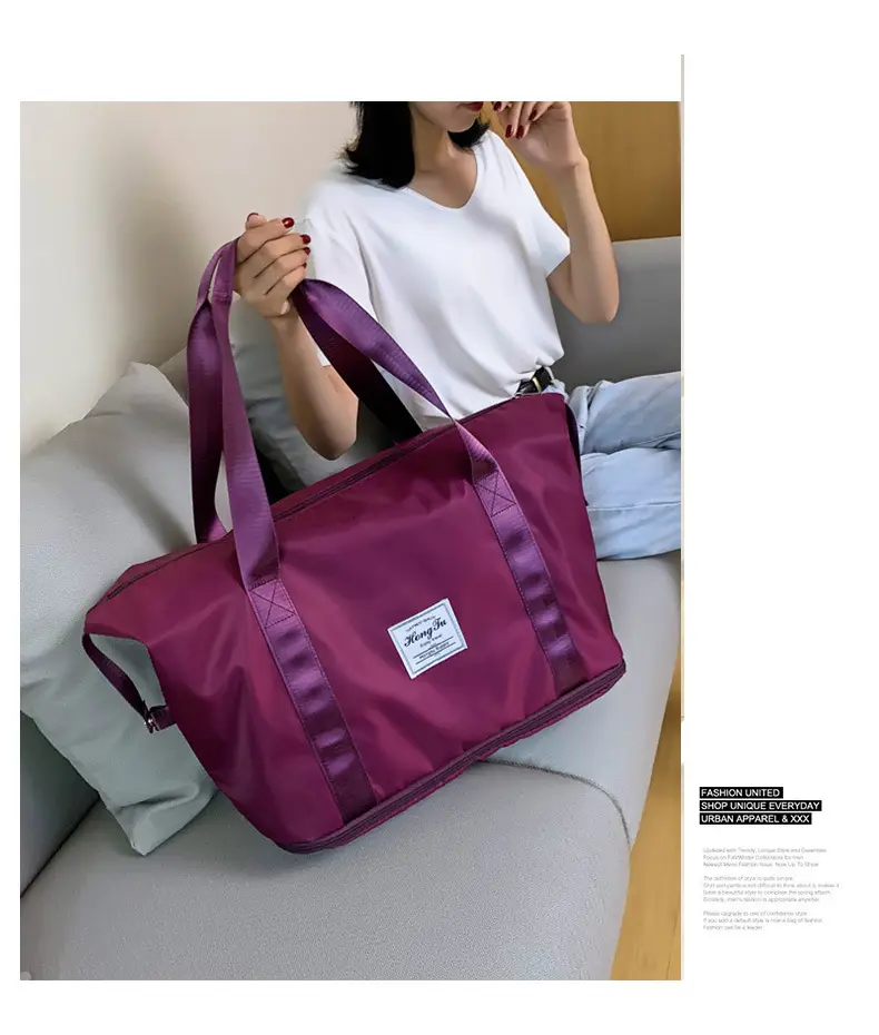 Red Travel Bag Large Capacity Women's Sports Bag — feature 38