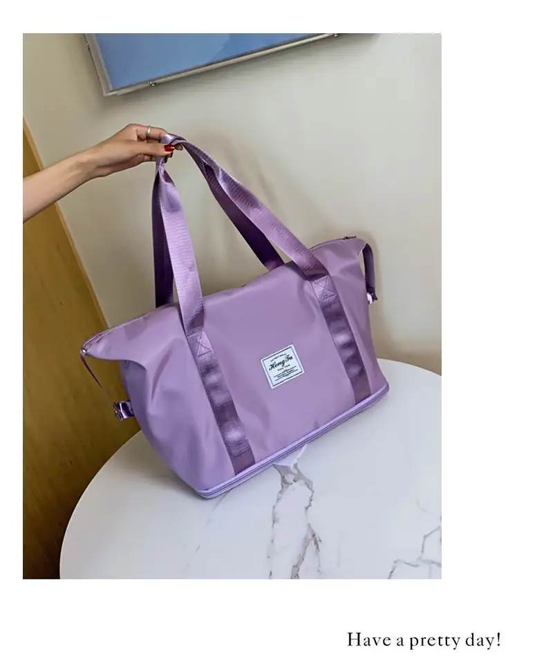 Red Travel Bag Large Capacity Women's Sports Bag — feature 43