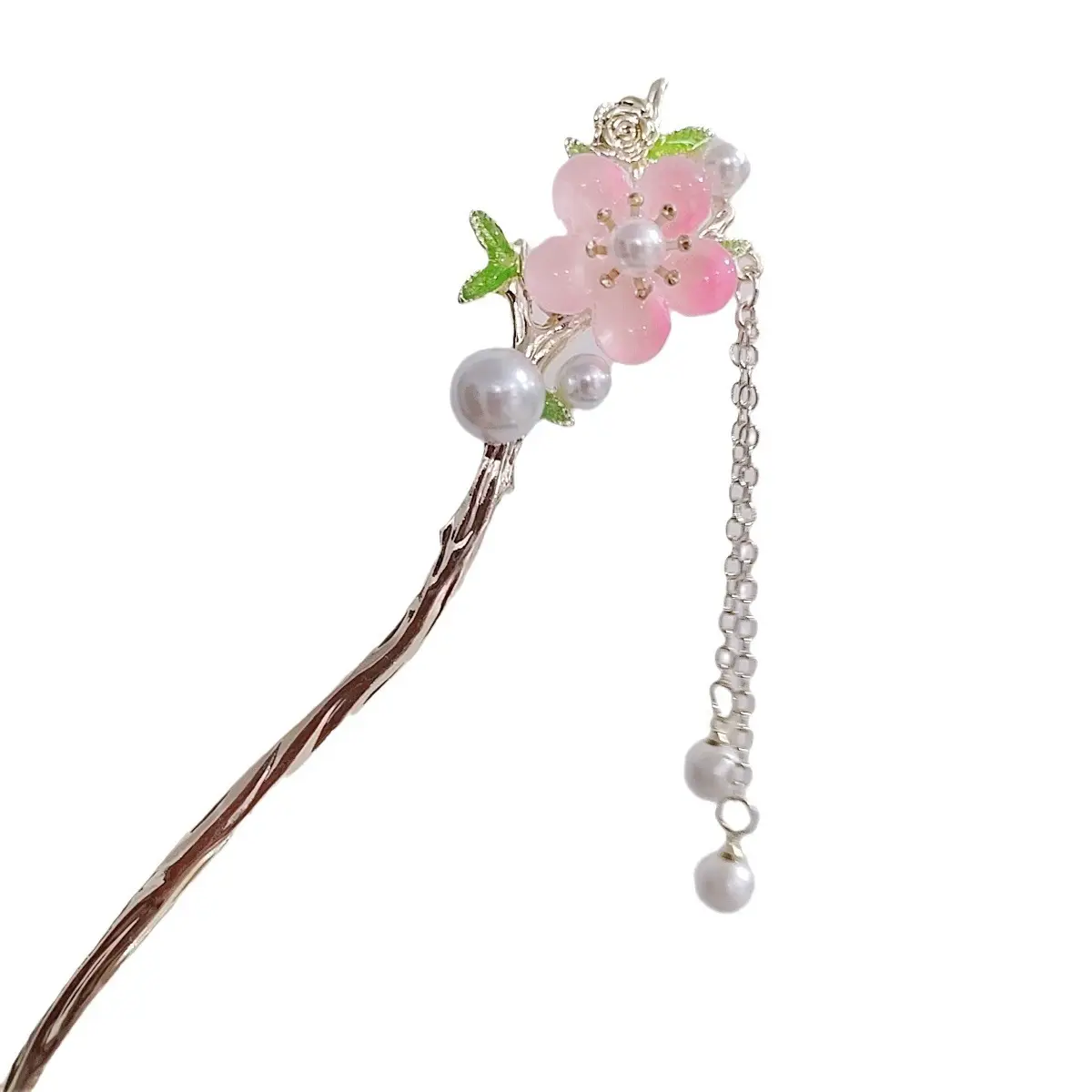 New Chinese Style Antique Hairpin with Pearl Flower Design - Image 24