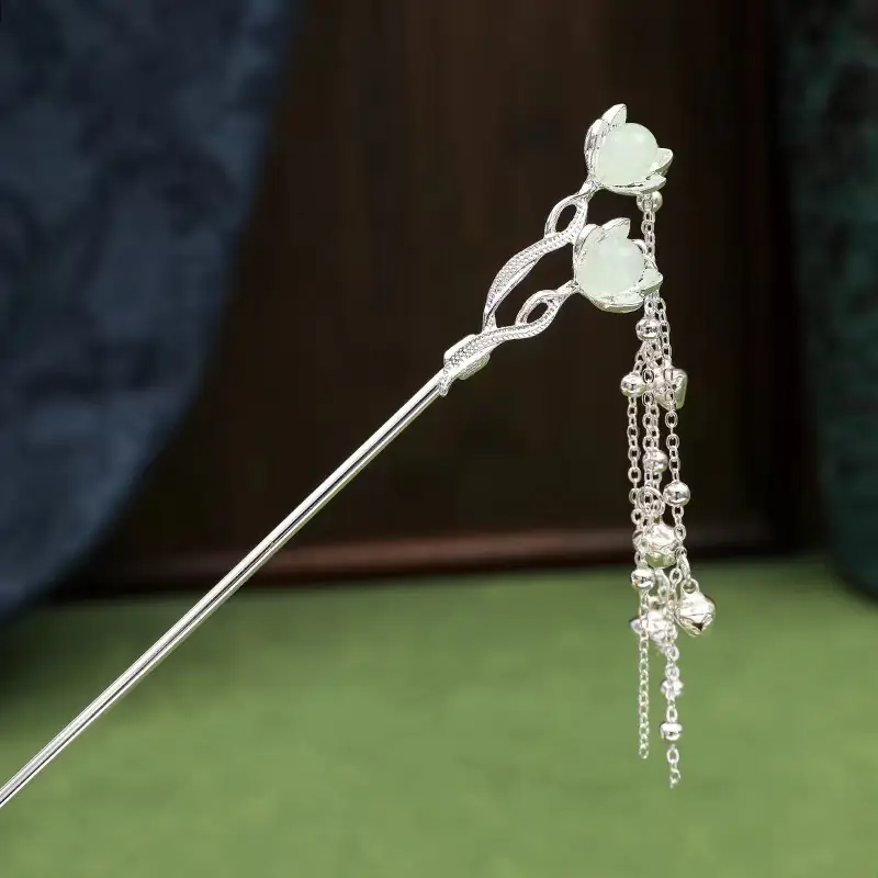 New Chinese Style Antique Hairpin with Pearl Flower Design - Image 20