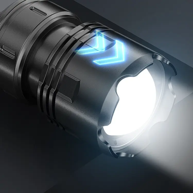 Rechargeable Cross-Border Flashlight with Digital Display - Image 5