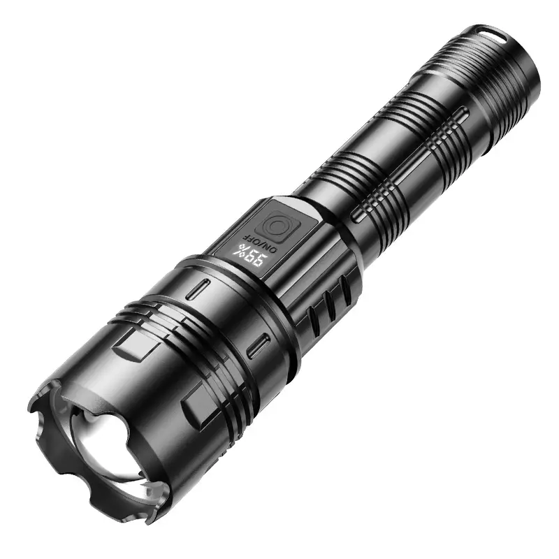 Rechargeable Cross-Border Flashlight with Digital Display - Image 6