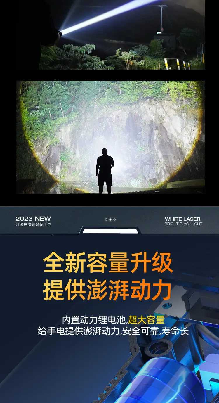 Rechargeable Cross-Border Flashlight with Digital Display — feature 17