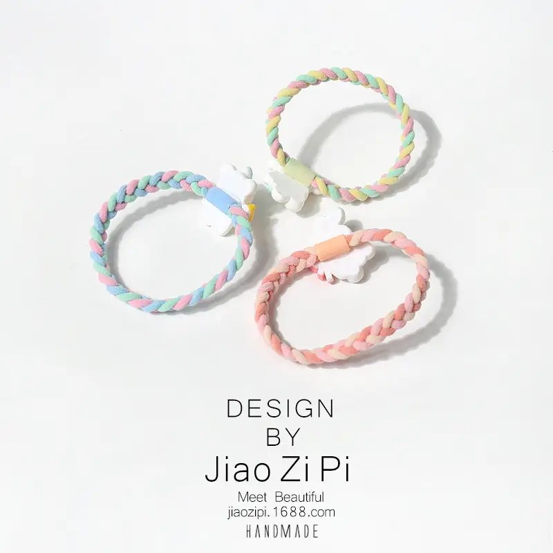 Spring Bear Colorful Rope Hair Bands for Girls - Image 8