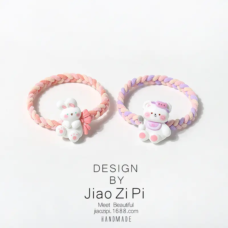 Spring Bear Colorful Rope Hair Bands for Girls — feature 2