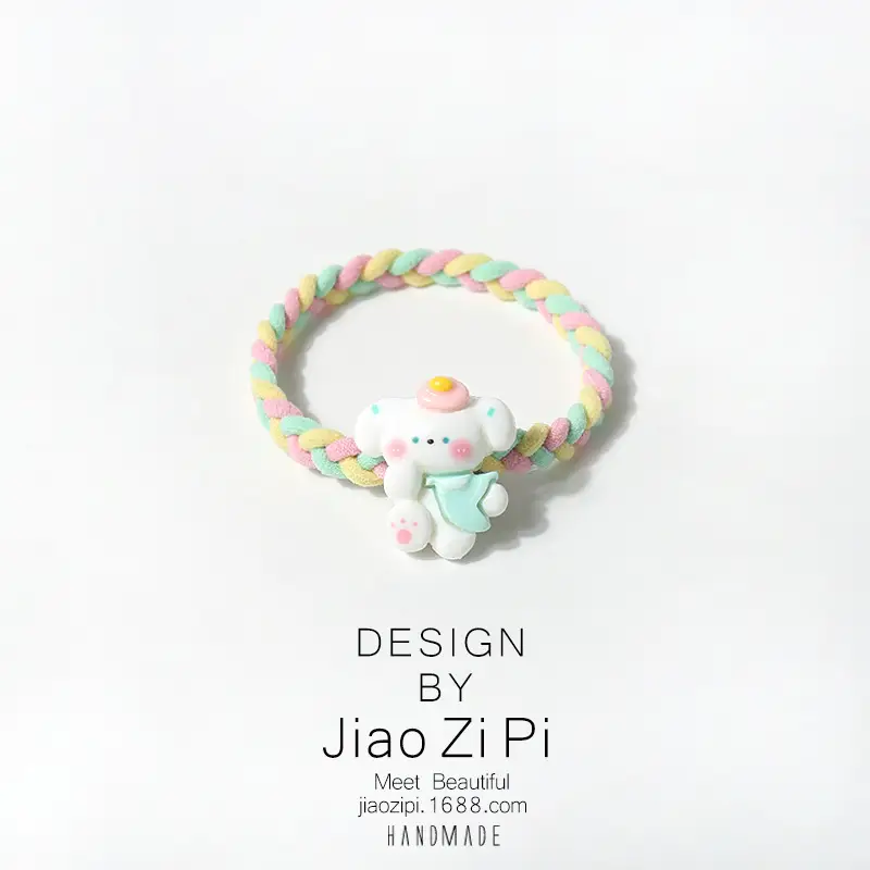 Spring Bear Colorful Rope Hair Bands for Girls - Image 4