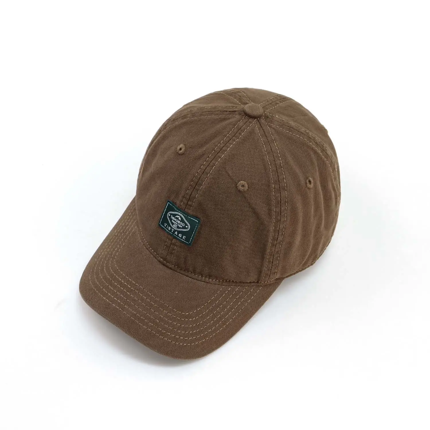 2024 Brown Washed Cap for Men Women Sunshade - Image 2