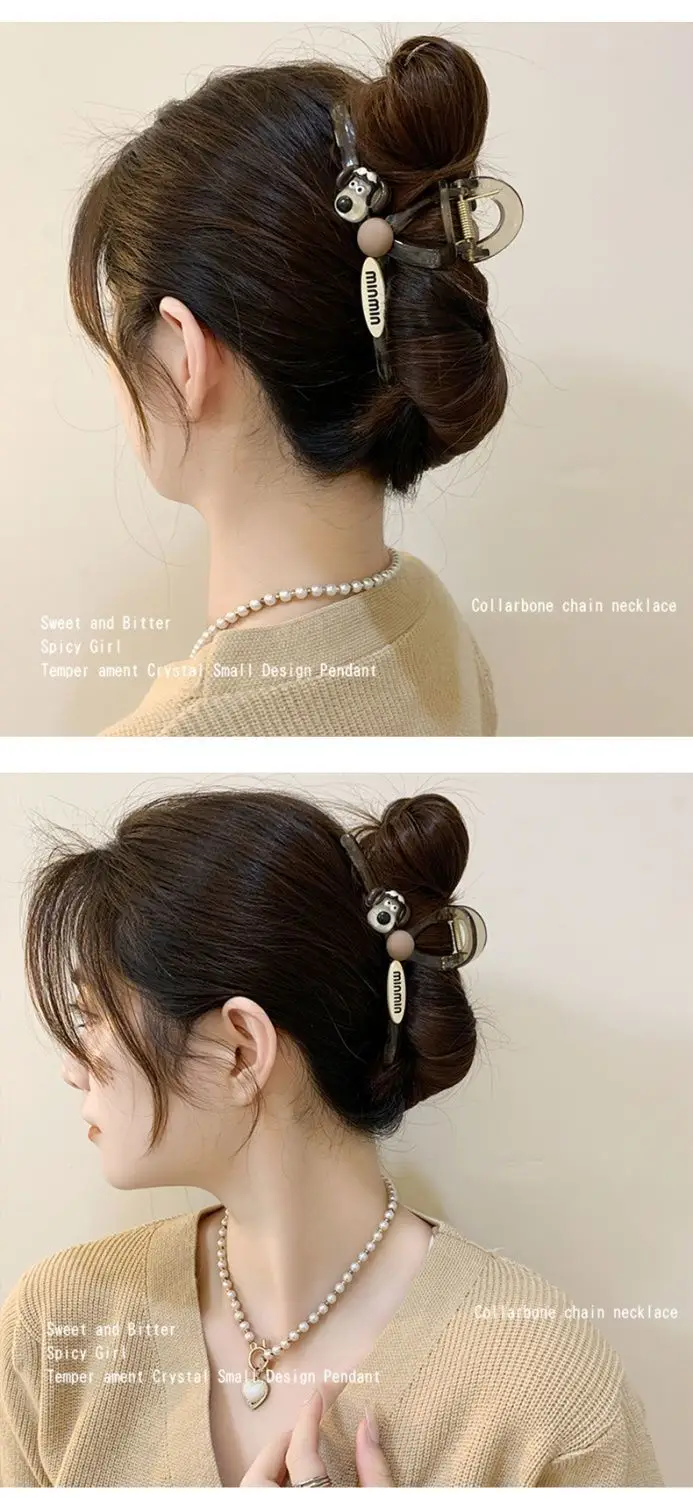 Spring Hair Clamp with Heart Decor for Women — feature 5