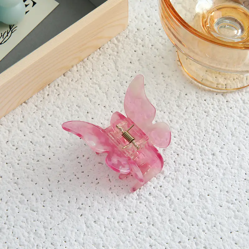 Orange Acrylic Butterfly Hairpin for Women - Image 11