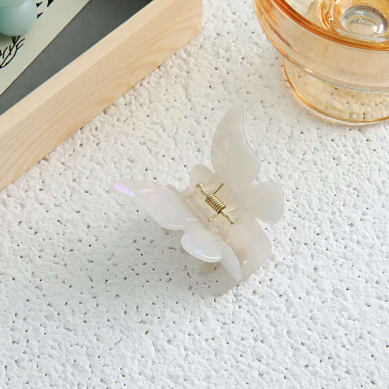Orange Acrylic Butterfly Hairpin for Women - Image 12