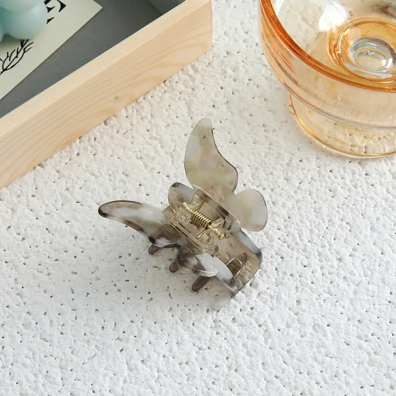 Orange Acrylic Butterfly Hairpin for Women - Image 15