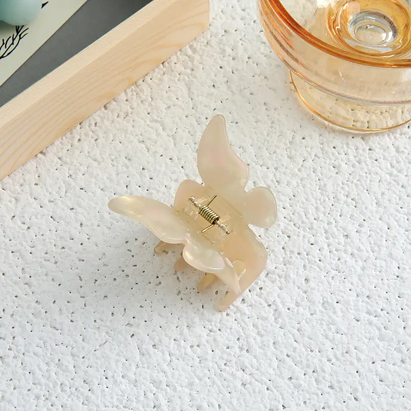 Orange Acrylic Butterfly Hairpin for Women - Image 17