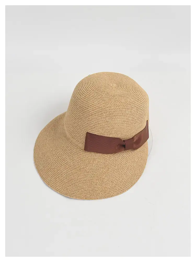 Japanese Bow Cap Women's Summer Wide-brimmed Equestrian Hat — feature 5