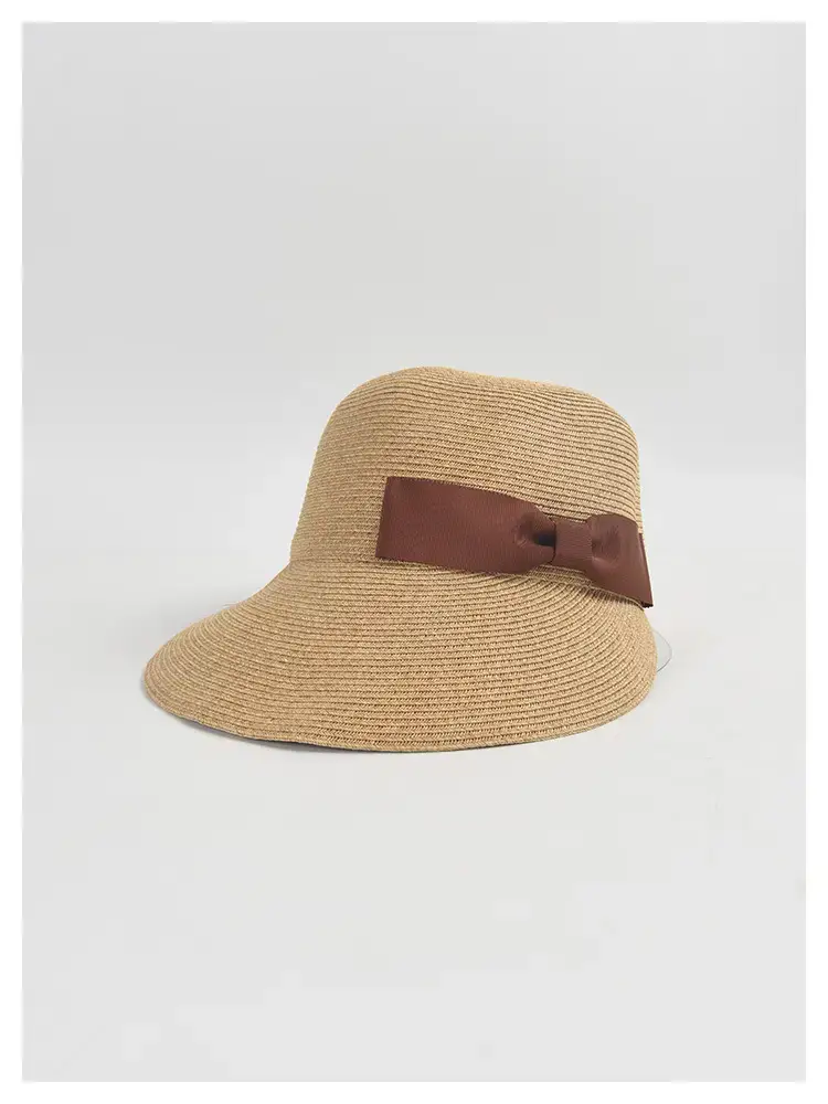 Japanese Bow Cap Women's Summer Wide-brimmed Equestrian Hat — feature 6