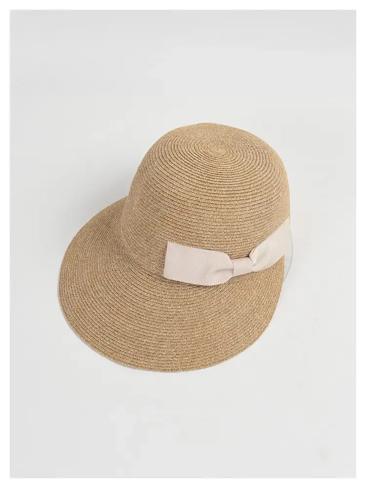 Japanese Bow Cap Women's Summer Wide-brimmed Equestrian Hat — feature 8