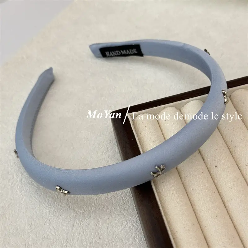 Vintage Gentle Bow Headband Women's 2024 New Advanced Pressure Sensitive Hair Wash Hair Bundles Elegant Hair Cave Hair Accessories - Image 4