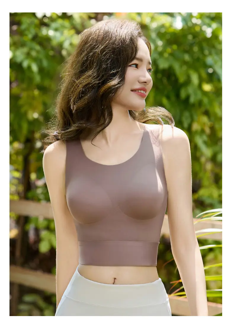 Non-Steel Ring Vest-Type Summer Thin Bra — feature 19