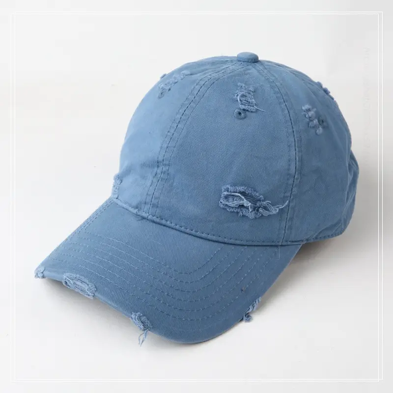 Hole-Breaked Beige Baseball Cap for Women & Men - Image 10