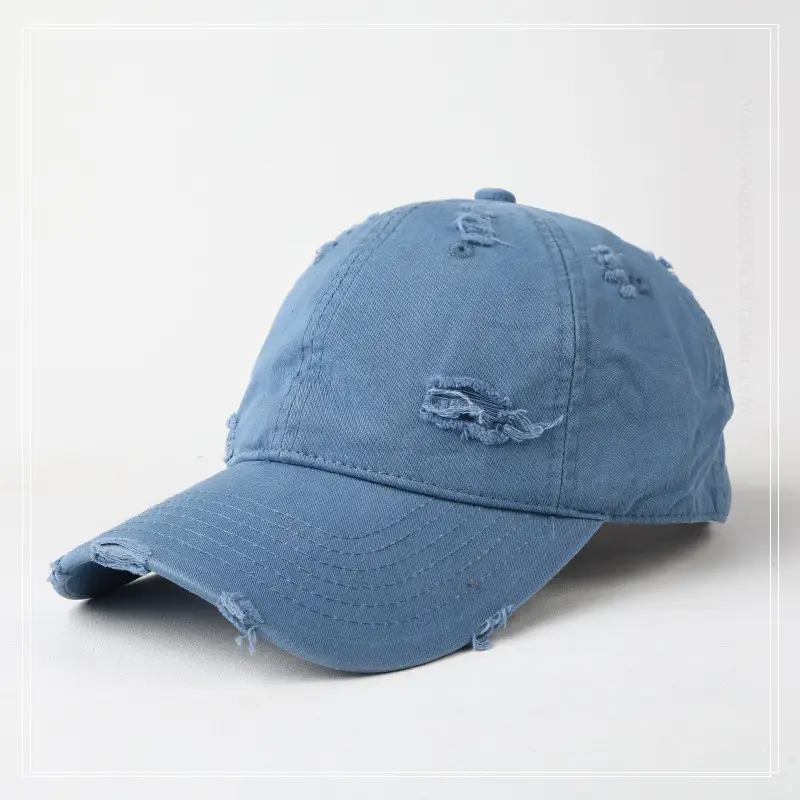 Hole-Breaked Beige Baseball Cap for Women & Men — feature 14