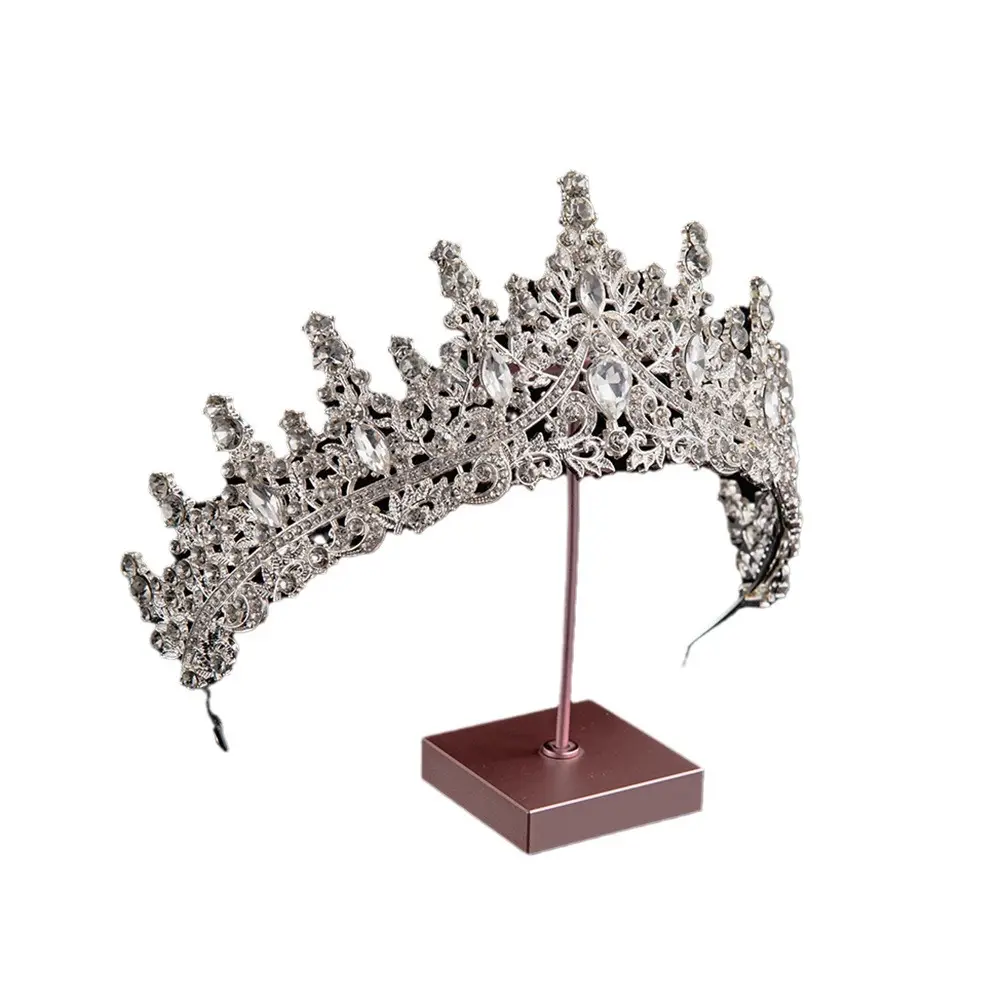 2024 Princess Crown Gold Emerald Wedding Bridal Crown - Image 41