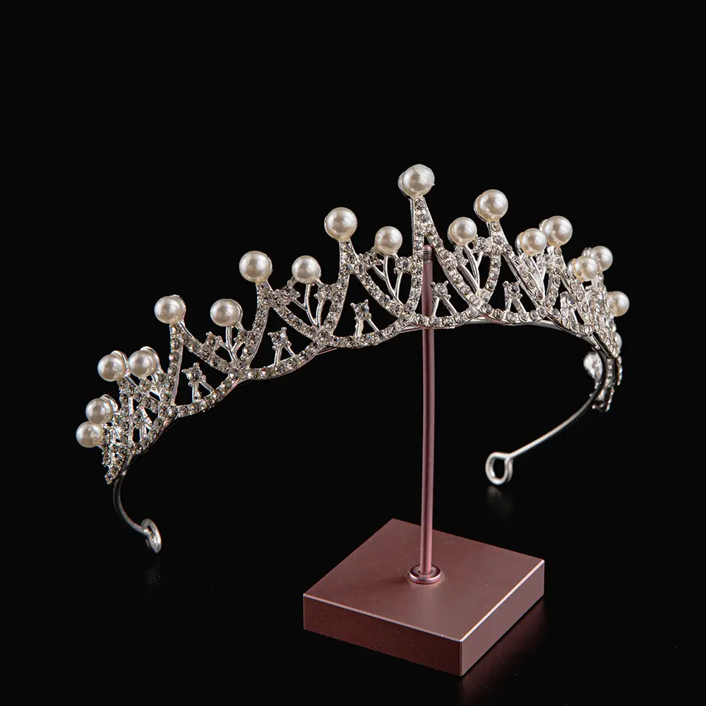2024 Princess Crown Gold Emerald Wedding Bridal Crown — feature 9