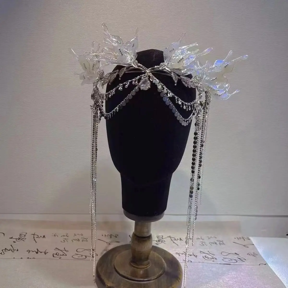 2024 Princess Crown Gold Emerald Wedding Bridal Crown - Image 26