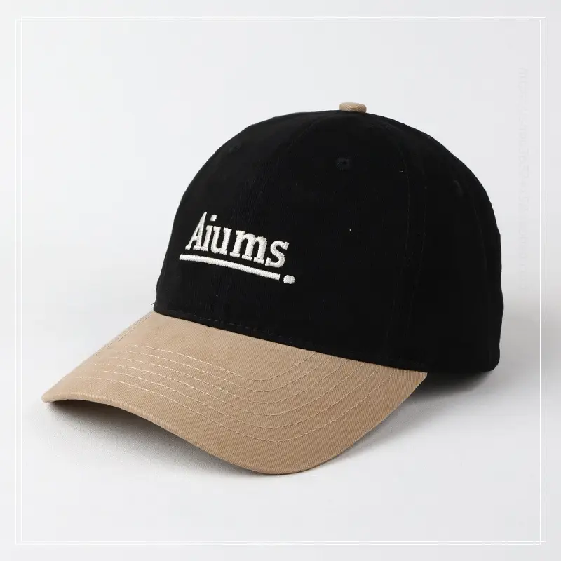 Men Navy Blue "Jiims" Cap with Embroidery - Image 7