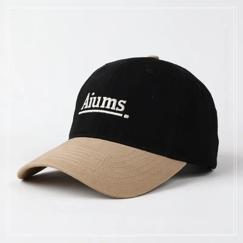Men Navy Blue "Jiims" Cap with Embroidery — feature 6