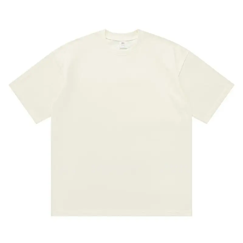 260g Cotton Men's Short Sleeve T-Shirt Grey - Image 15