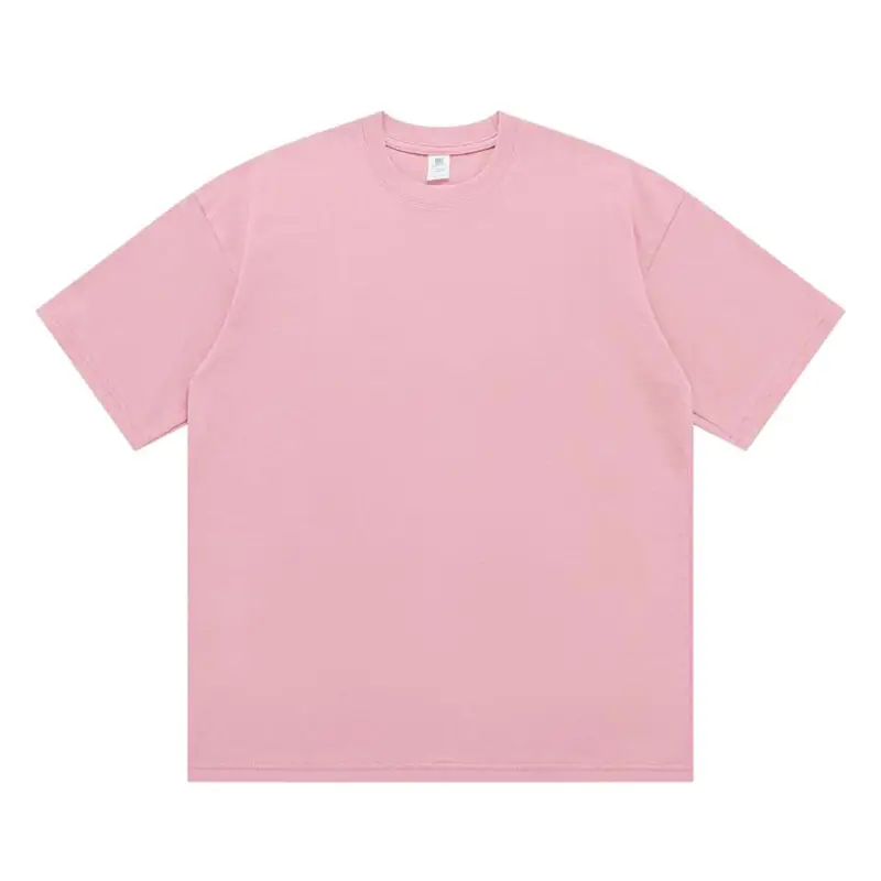 260g Cotton Men's Short Sleeve T-Shirt Grey - Image 3