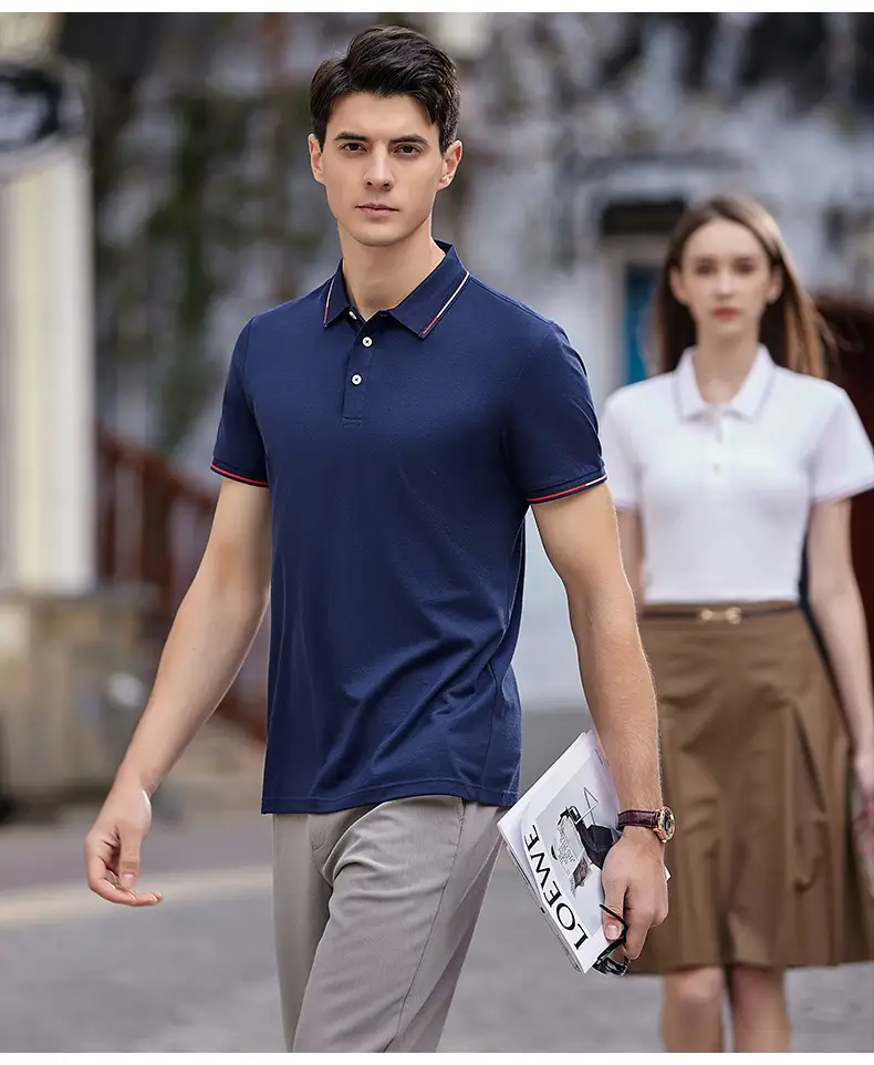 Milando 2381 Embroidered Polo T-Shirt Short Sleeve Custom Work — feature 16