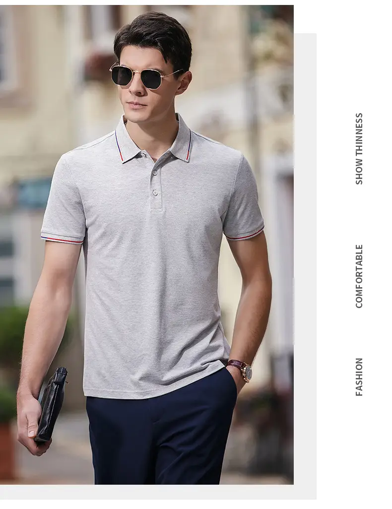 Milando 2381 Embroidered Polo T-Shirt Short Sleeve Custom Work — feature 17