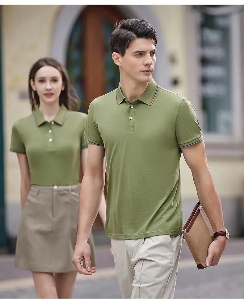 Milando 2381 Embroidered Polo T-Shirt Short Sleeve Custom Work — feature 21